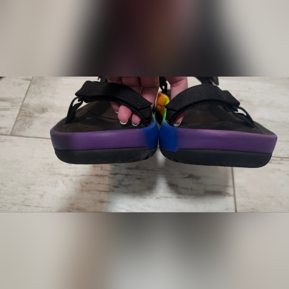 Teva Women's Hurricane XLT2 Ampsole Rainbow Sandals 10 - Picture 7 of 8